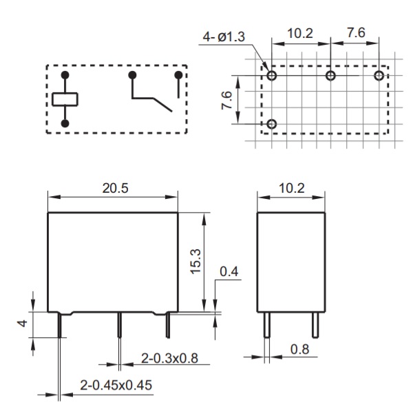 Реле 12VDC /G5Q1A4EU12DC