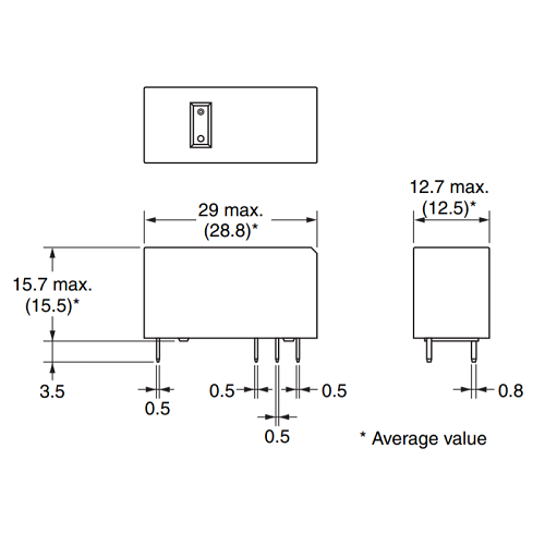 Реле 12VDC /G2RL1412DC (G2RL112DC) 