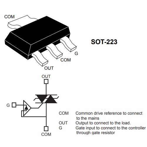 Симистор ACS108-6SN * ACS108-6SN