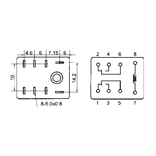 Реле 12VDC /HLS-13F-2 (12VDC) 