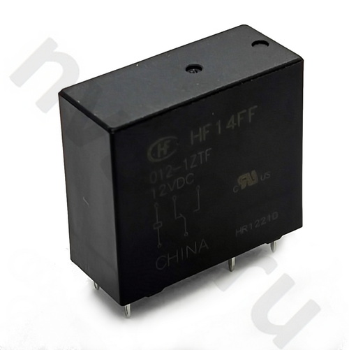 Реле 12VDC /HF14FF/012-1ZTF силовое 