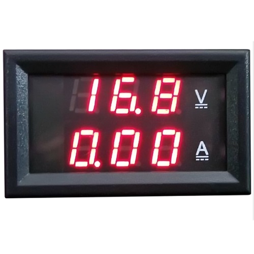 Модуль Амперметра 10А(крас.) +вольтметр 0-100V(крас.) 