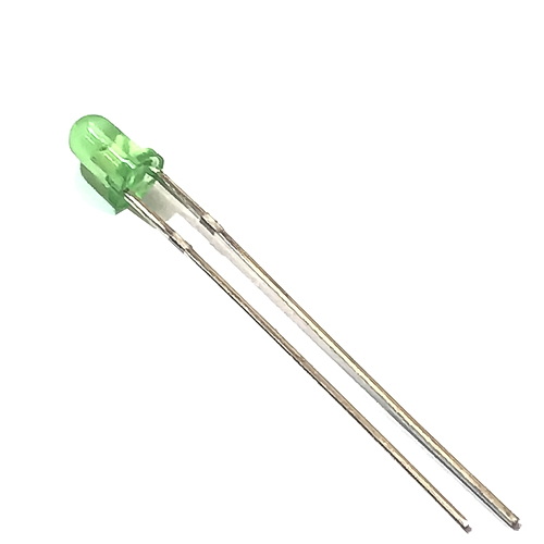 LED 3mm Зеленый окрашенный (от 3шт) 