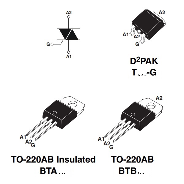 Симистор BTA20-600B [TO-220] 