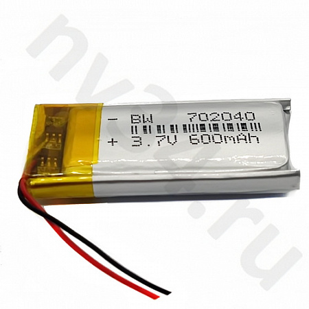 Аккумулятор Li-pol 3,7V 7,0*20*40 600mah 