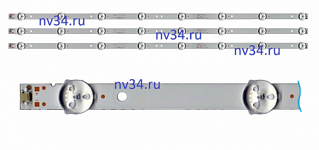 Комплект подсветки 32" 3V 8 линз 618мм *3шт PHILIPS 