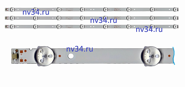 Комплект подсветки 32" 3V 8 линз 618мм *3шт PHILIPS 