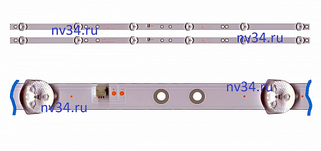Комплект подсветки 32" 6V 6 линз 584мм 2шт DAEWOO 