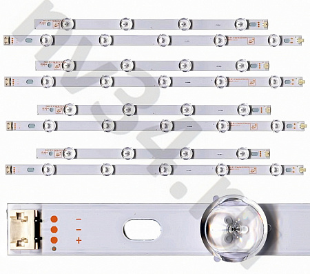 Комплект подсветки LG 39'' POLA2.0  4планки 9 линз 777мм 