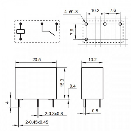 Реле 12VDC /G5Q1A4EU12DC