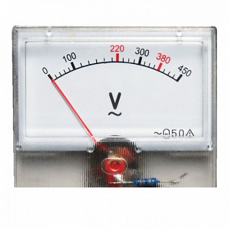Стрелочный Вольтметр 0-450V 