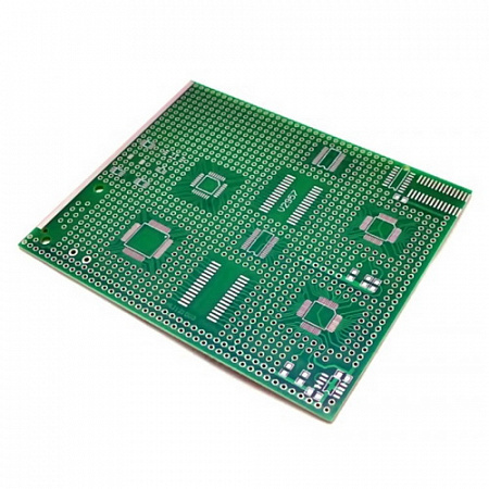 Плата макетная 1ст. для SMD микросхем 90х110 