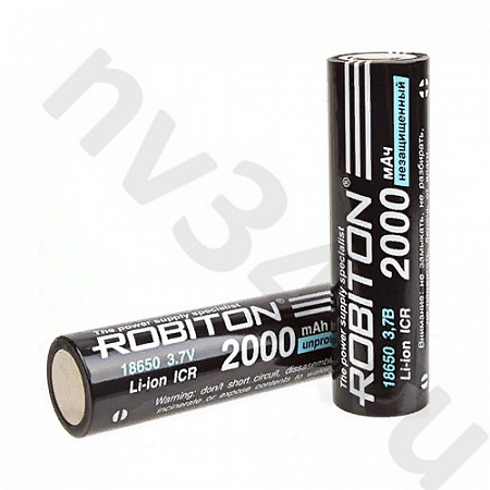 Аккумулятор Li-ion 3,7v 18650 2000mah ROBITON 