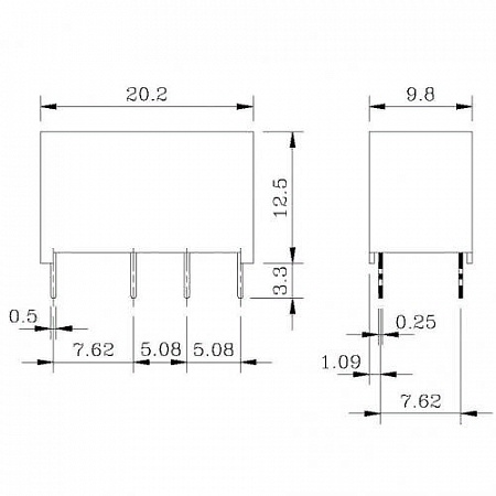 Реле 12VDC /BT-12S 12VDC