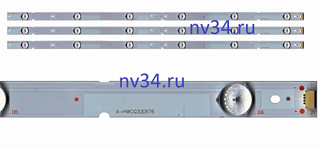 Комплект подсветки 32" 3V 6 линз 633мм *3шт SHARP 