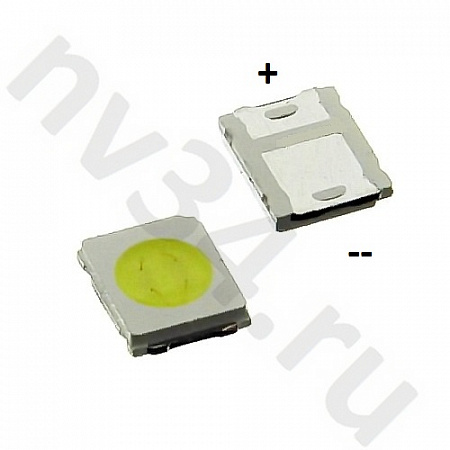LED 3,2V 3528_БЕЛ. 300-350MA (- широкий) 