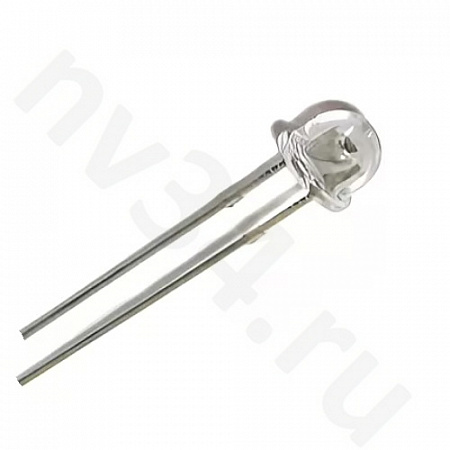 LED 5mm Белый укороченный холодный (от 3шт) 