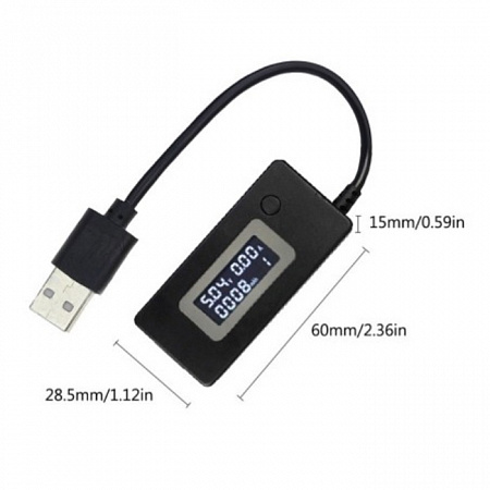 USB вольтметр + амперметр #2 