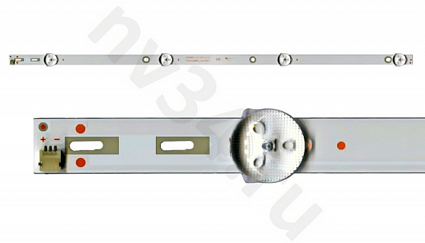 Линейка подсветки 49" 3V 4 линз 477мм *4708-K49WDC-A4113N01