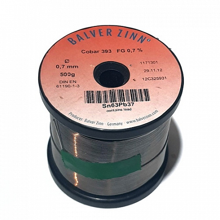 ПОС 63+Флюс 0,7mm 500g Германия