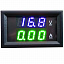 Модуль Амперметра 10А(зел.) +вольтметр 0-100V(син.) 