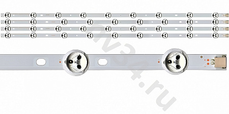 Комплект подсветки 32" 3V 9 линз 649мм *4шт A,B