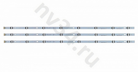 Комплект подсветки LG 43" 3V 8 линз 850мм *3шт 