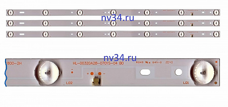 Комплект подсветки 32" 3V 7 линз 597мм *3шт BBK и др.