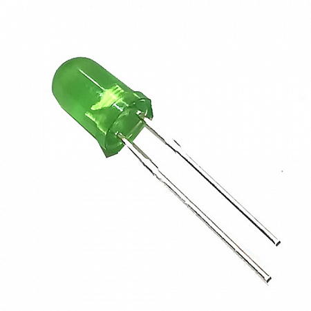 LED 5mm Зеленый окрашенный (от 3шт) 