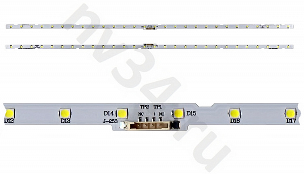 Торцевая подсветка LED 462мм 28led 43'' *2шт. Samsung 