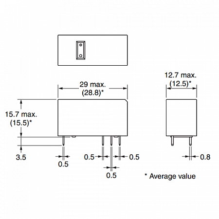 Реле 12VDC /G2RL1412DC (G2RL112DC)