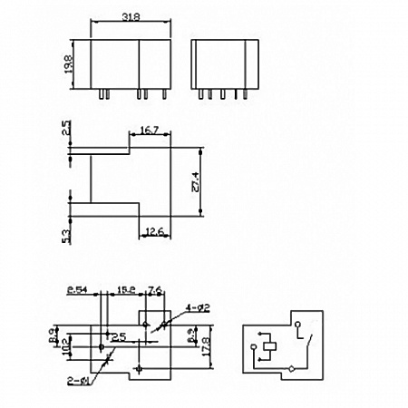 Реле 12VDC /SLA-12VDC-SL-A 