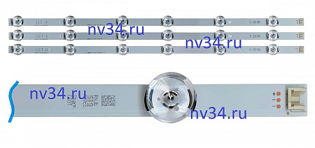 Комплект подсветки LG 32'' DRT 3,0 /6V 3 планки по 6 линз 590мм 