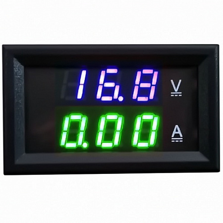 Модуль Амперметра 100А(зел.) +вольтметр (син) 0-100V 