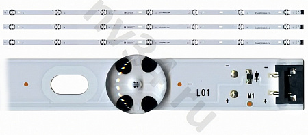 Комплект подсветки LG 43'' 3V 7 линз 828 мм