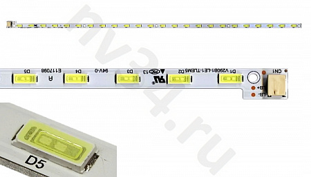 Торцевая подсветка ТВ LG 29" 366мм 24led 