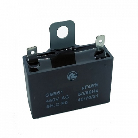 Конденсатор 4,0uF/250VAC CBB-61 с клеммами