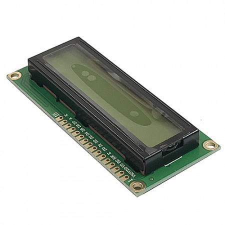 ЖКИ 1602+I2C текст белый на желтом 
