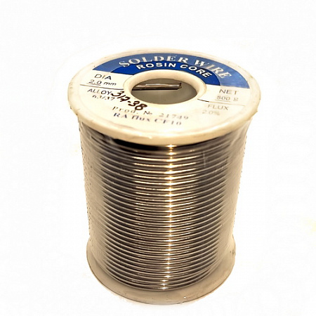 ПОС 60+Флюс 1,0mm 250g (RMA flux HF533) 