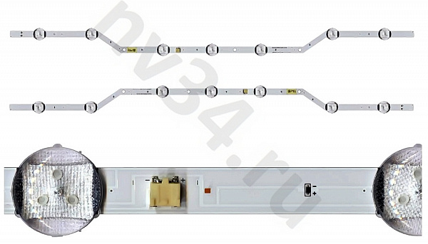 Комплект подсветки SAMS 32" 7 линз 620мм изогн. 2шт. ТИП1