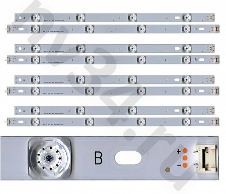 Комплект подсветки LG 42'' DRT 3,0 КИТАЙ 6V 4 планки по 8 линз 825мм 
