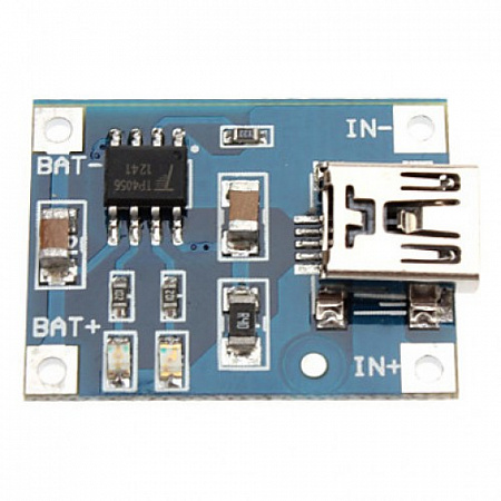 Модуль ЗУ для литиевых АКБ USB-micro на TP4056 