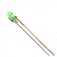 LED 3mm Зеленый окрашенный (от 3шт) 